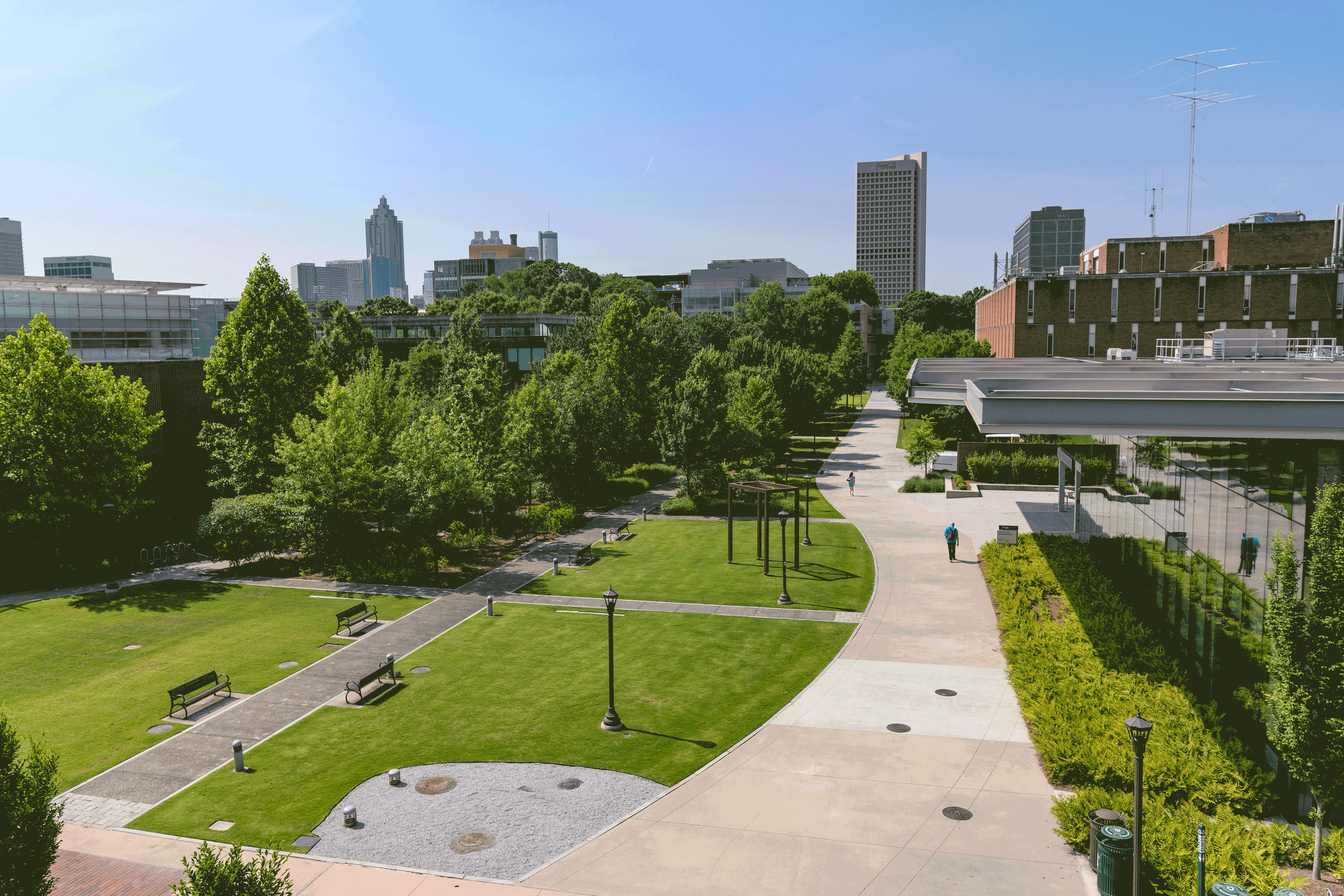 View of campus looking east